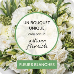 BOUQUET DE FLEURS DU FLEURISTE - BLANC