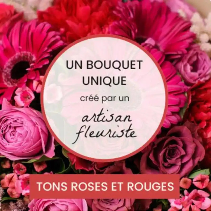 BOUQUET DE FLEURS DU FLEURISTE - ROUGE