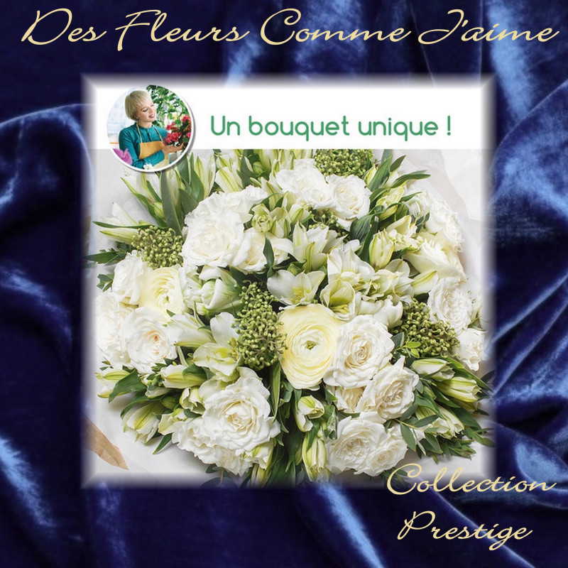 PRESTIGE FLORIST BOUQUET - WHITE FLOWERS